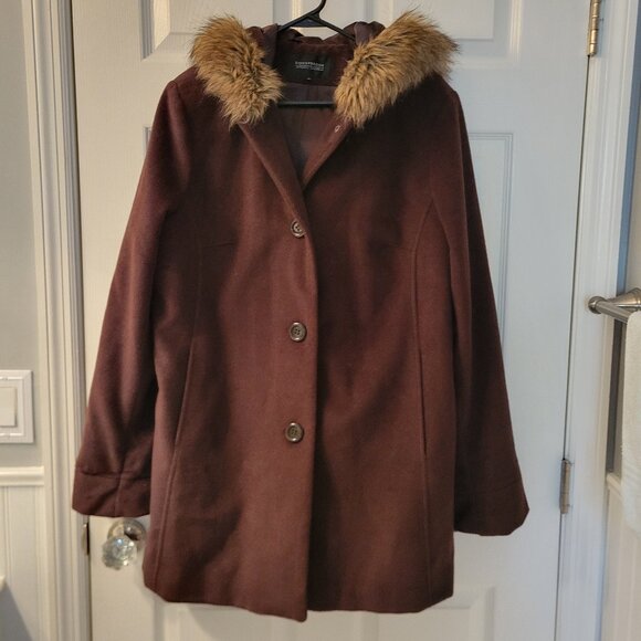 DonnyBrook 1x Heavy Winter Coat with Faux Fur Trim - Picture 1 of 9